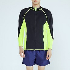 soleil 男款線條拉鍊防磨衣+五分口袋褲套裝