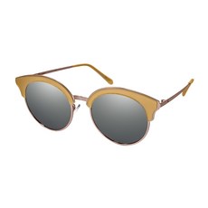 美國 Champion 太陽眼鏡 CH-106S, 低調銀色鏡面 + 半霧面米色(CH-106S-3)