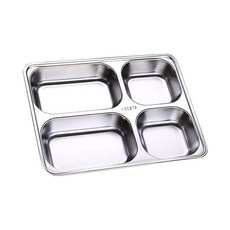 SSGP 不鏽鋼4格餐盤, 單色, 單品