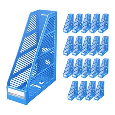 카파맥스 개폐식 서류꽂이 20p, 하늘, 1단