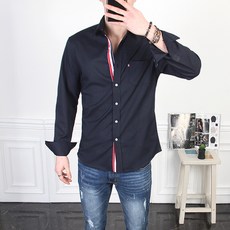 MINEFLOW 男款 MS 長袖斜紋三線襯衫