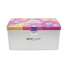 BATH'CHARM 薰衣草泡泡浴鐵盒, 1kg, 1個
