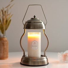 the Sweet 復古造型加熱燭燈+蠟燭 L號+燈泡組 2入, 復古款(燭燈)