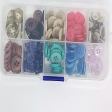 베노 단추 10종 세트, 멀티컬러, 1세트