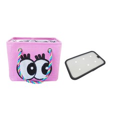 뷰레이터닷컴 왕눈이 물빠지는 목욕가방 받침대세트, 핑크