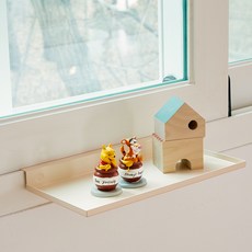 Hi-Line Sunny Seal 掛式鐵製多功能窗框層架 300, 象牙白, 1個