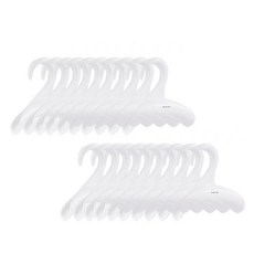 마켓플랜 다용도 옷장 아치형 가방걸이, 화이트, 20개