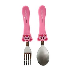 르번 국산 알쏭달쏭 캐치티니핑 마스코트 스푼포크 세트, 혼합색상, 스푼 + 포크