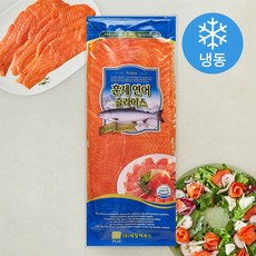 훈제 연어 슬라이스 (냉동), 1개, 1kg