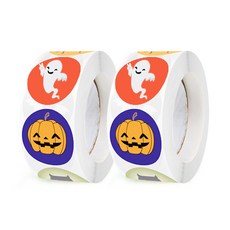 indi.k 萬聖節圖標大包裝標籤 500入, 2個