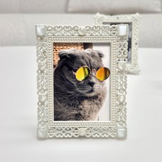 Onmom Company 納骨塔追思相框 迷你尺寸, 貓眼 IV 象牙白, 1個