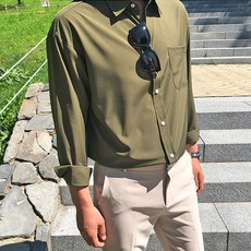 meosidda 男士防皺基本款翻領襯衫