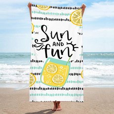 UNHAVE 夏日派對沙灘巾 90 x 180 cm, 1個, 12 Sun & Fun