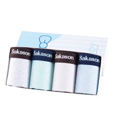 soleil 男童學生款黑標簡約四角內褲4件組