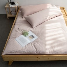 Hwyghe染色生物水洗床墊套, 粉色的