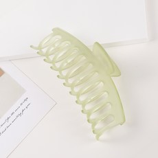 수스다 라운드 헤어 대왕 집게핀 162 반투명 파스텔 컬러 13cm