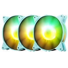darkFlash 케이스쿨러 C6MS RGB 3PACK, C6MS RGB(네오 민트), 3개