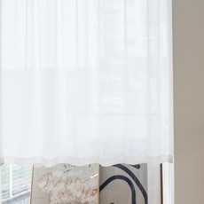 百搭飄逸雪紡隔間簾, 白色