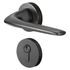 大方倉庫 舒適門把 125mm + 鑰匙孔套組, 1套, Y0018