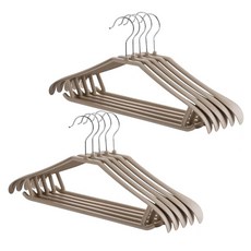 THE ZAKKA 防肩角西裝衣架 42 x 21 cm, 10個, 棕色