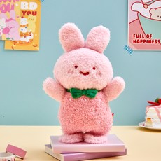 BUTTERSHOP 會跳舞和模仿的迷你Scrabbit可動娃娃, 24cm, 1個, 粉紅色