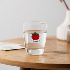 아메리칸로드 토메이도 심플 홈카페 유리물컵 숏 350ml HR062, 1개
