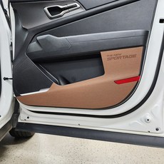 MADLINE 防刮 The New 車門保護蓋, 深棕色, The New Sportage NQ5 小改款