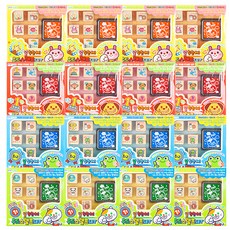 Jukebox 1500 稱讚你 木製印章 4款 x 4入組, 隨機出貨, 1套