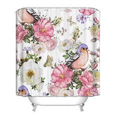 지앤와이 장미정원 욕실 샤워커튼, Type4, 1개