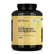 ENERZYME Monster WPI蛋白質保健品巧克力味, 2000g, 1罐