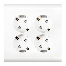 나노오딧세이 매입 4구 접지 콘센트, 1개