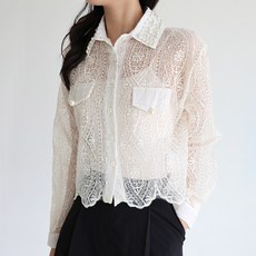 모이르벨라 멜린 진주 펀칭 블라우스 + 이너나시 세트 T24SS2-A0408