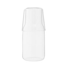 Living Gro Pure Line 蓋杯玻璃水瓶套組, 單色, 360毫升
