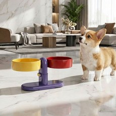 DING DONG PET 寵物壁掛式角度高度可調節食碗