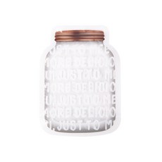 Indi K 梅森罐造型拉鍊袋 100入, 1個