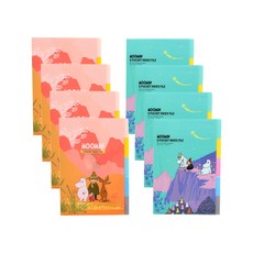 kumhong 姆明索引文件夾 5 個口袋 2 種 x 4p 一套, 紅藍, 1套