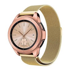 Galaxy Watch3/Watch4/Watch4 Classic 41mm/Active 1 42mm/Active 2 42mm/Gear S2 20mm錶帶 HG-1-3, 金子, 1個