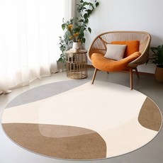 BRINCH 원형 캐시미어 북유럽 패턴 모조캐시미어 침실 거실 논슬립 카페트 BR-8908