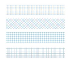 Life Bag DIY 紙膠帶 4入組 20mm x 20m, 06 藍色, 1個