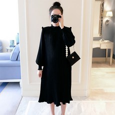 민성컴퍼니 러블리 쉬폰 플레어 임산부 드레스
