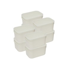 Cmilex Nitthing Damdam 儲藏室收納盒 S2, 象牙白, 8個