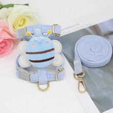 Lanboer 寵物蜜蜂胸背帶套裝, 藍色