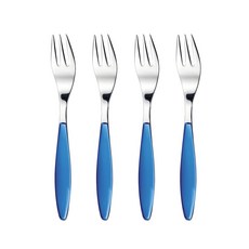 guzzini 填充甜點叉, 藍色, 4個