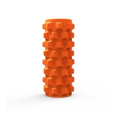 봄봄리빙 미니 휴대용 지압폼롤러 소, 오렌지