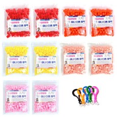 PETIT & MOM D폼積木補充包 5種 x 2包 + 包包掛飾 5個 + 設計圖, 紅色, 橘色, 黃色, 蜜桃粉色, 玫瑰粉色