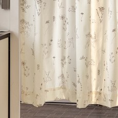 바자르 빈티지 소담 광목 가리개 커튼 창문형