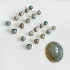 裝飾鈕扣 綠石6號 10mm, 混合色, 20個