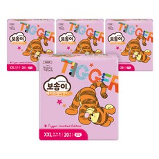 BOSOMI 寶舒美 Baby Care褲型尿布 跳跳虎 女童, XXL, 80片