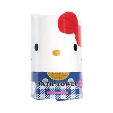 Skater TODR1 立體卡通人物超細纖維浴巾 60 x 120 cm, 1個, 凱蒂貓