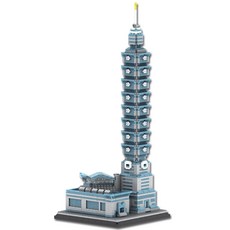 天空太陽星 台北101大樓 奈米積木 WEILIYZ072, 混合顏色, 1個